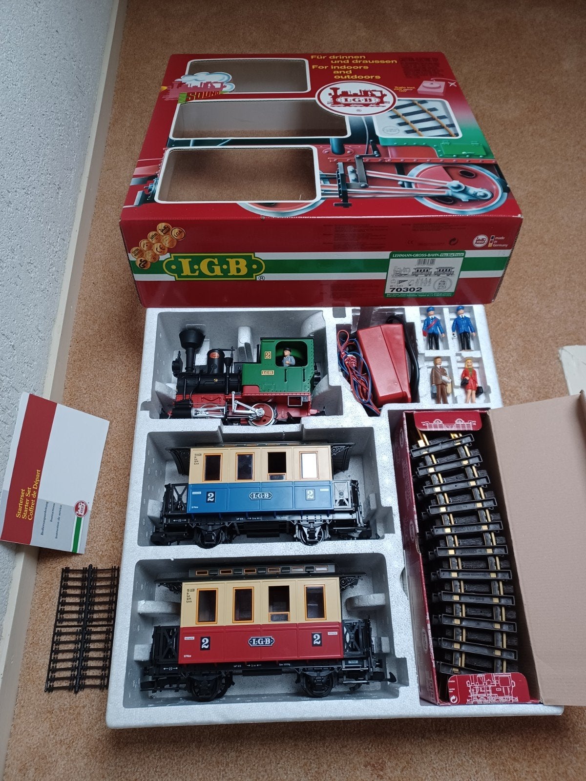LGB treinset met uitbreiding., Hobby en Vrije tijd, Modeltreinen | Overige schalen, Ophalen, Treinset, Gelijkstroom, Zo goed als nieuw