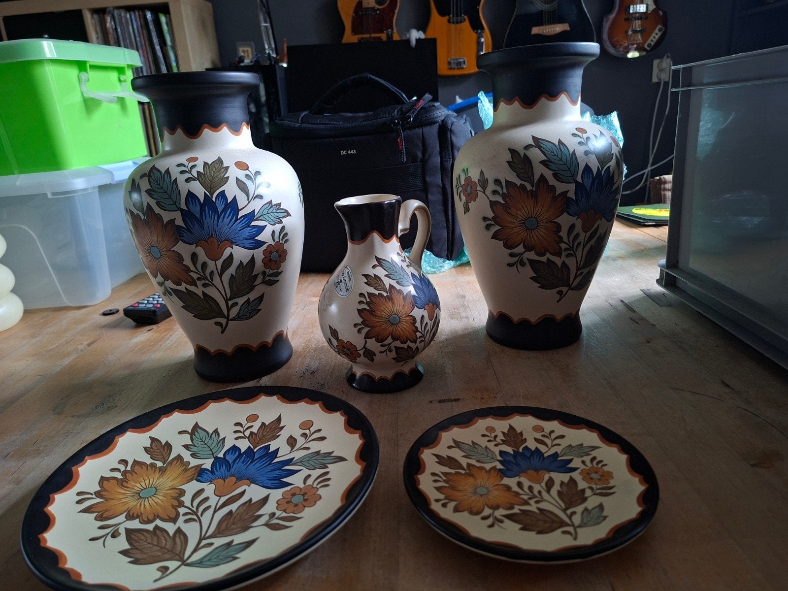 Flora Gouda Plateel Handwerk Set - Vazen en Schalen, Ophalen of Verzenden