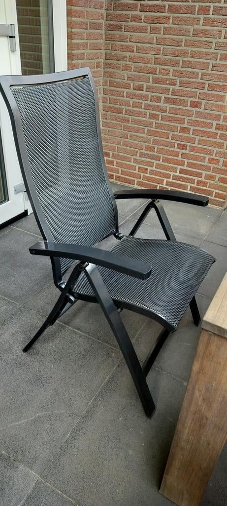 6 verstelbare tuinstoelen van Bellagio met kussens, Tuin en Terras, Tuinstoelen, Ophalen of Verzenden, Gebruikt, Aluminium, Verstelbaar