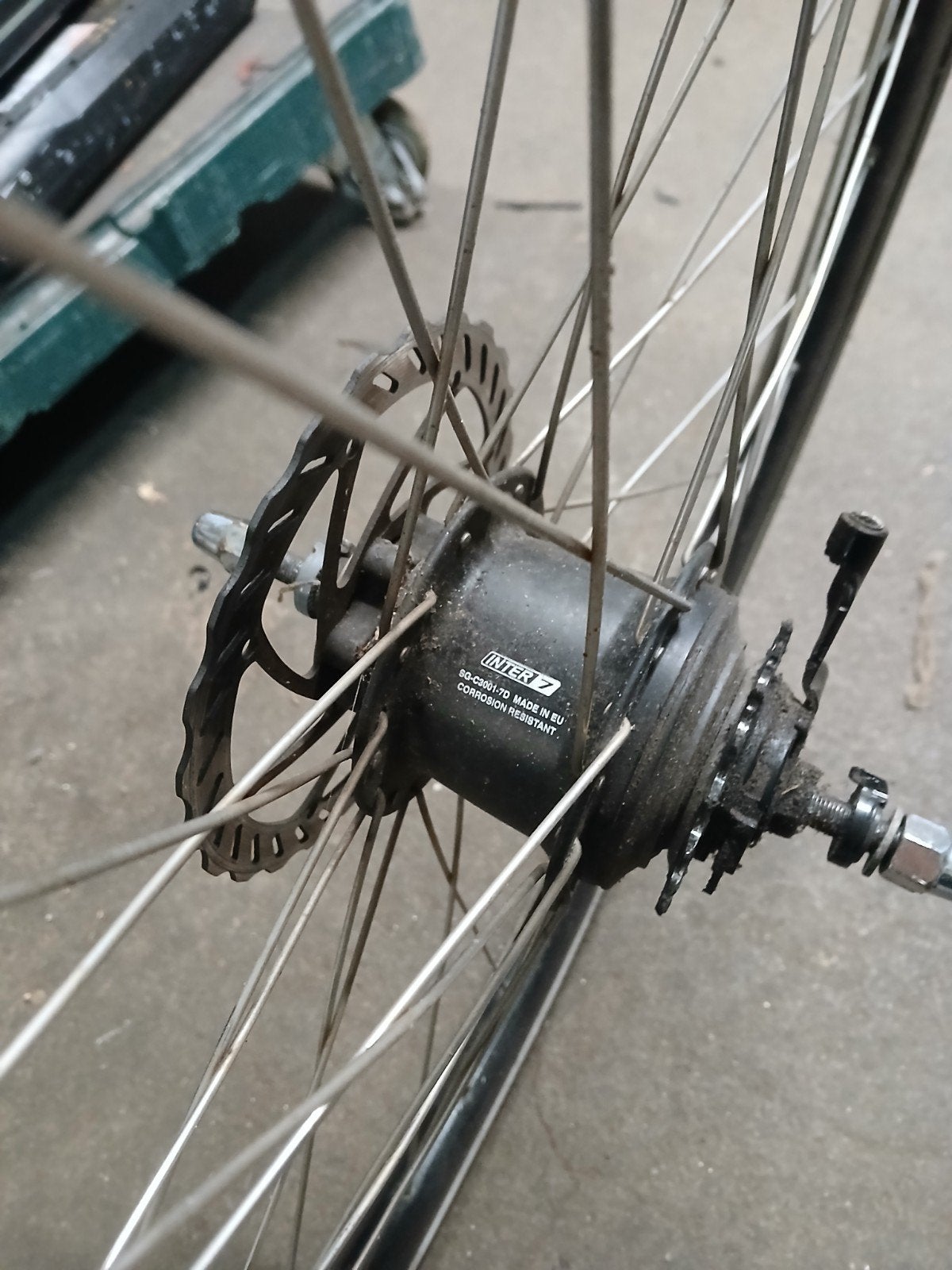 shimano nexus 7 achterwiel  met schijfrem, Fietsen en Brommers, Ophalen, Wiel, Shimano