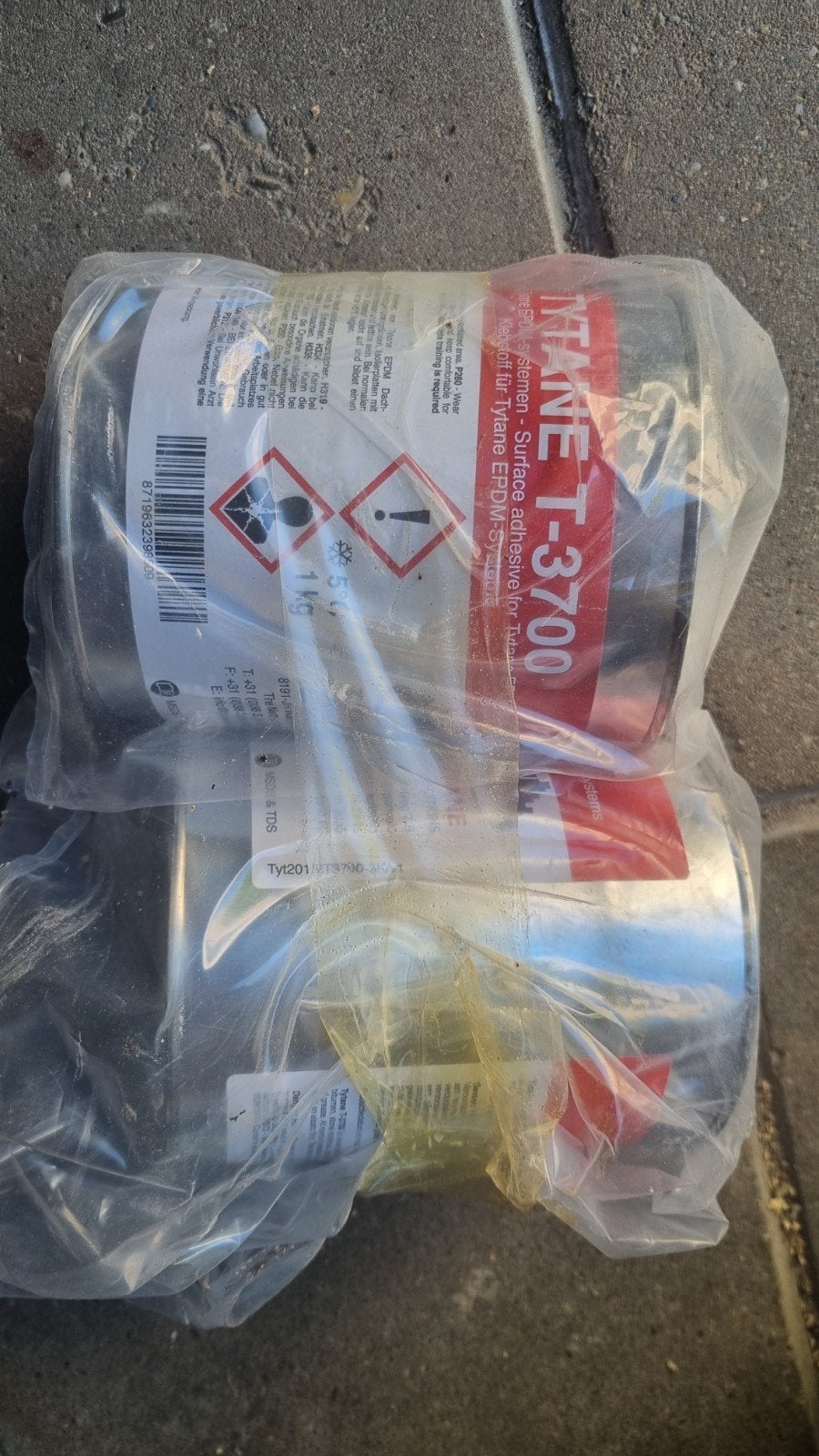 Tytane T-3700 EPDM-lijm 2x 1 kg, Overige materialen, Nieuw, 15 m² of meer, Ophalen