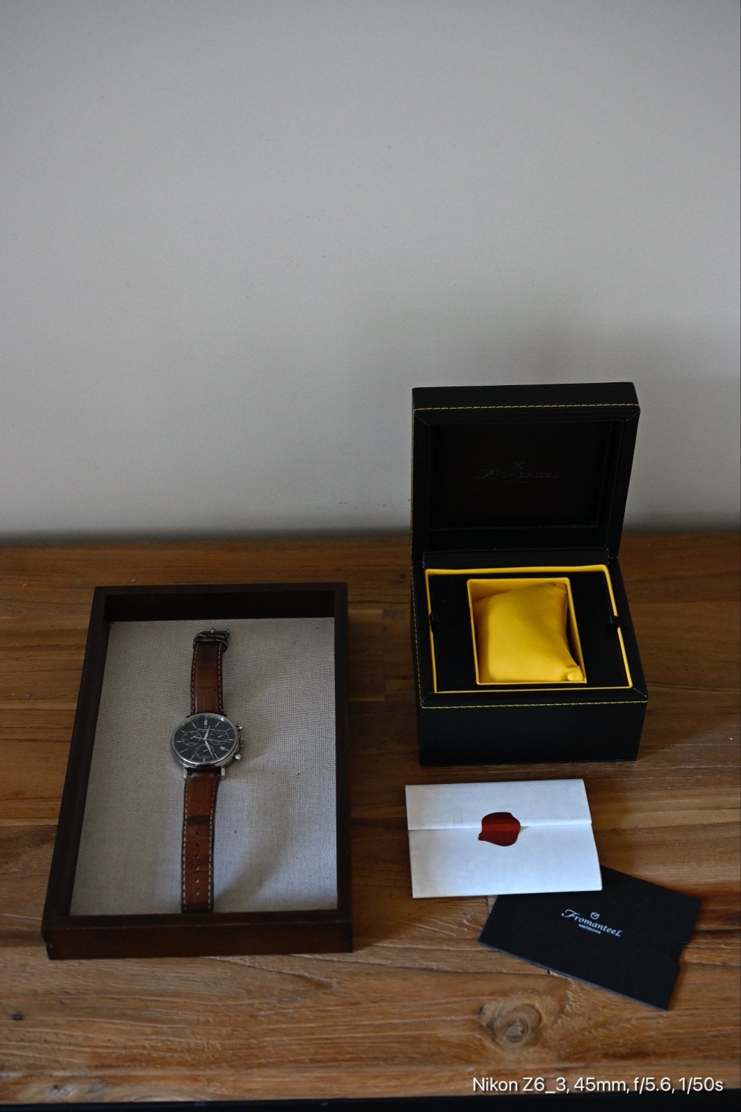 Fromanteel Horloge - Tijdloze Elegantie, Overige merken, Leer, Staal, Polshorloge