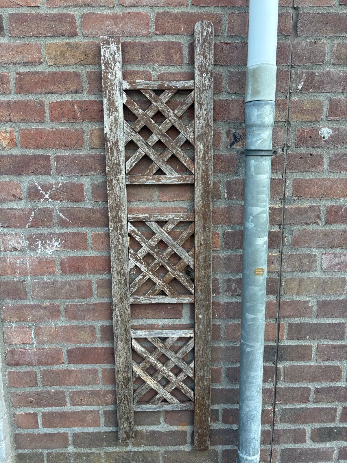 Houten plantenrek klimrek trellis decoratief tuin balkon, Ophalen, Gebruikt, Hout, Tuinhek