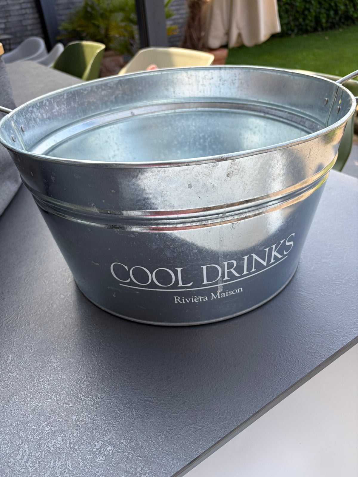 Riviera maison cool emmer, Ophalen of Verzenden, Zo goed als nieuw, Aluminium, Met handgreep