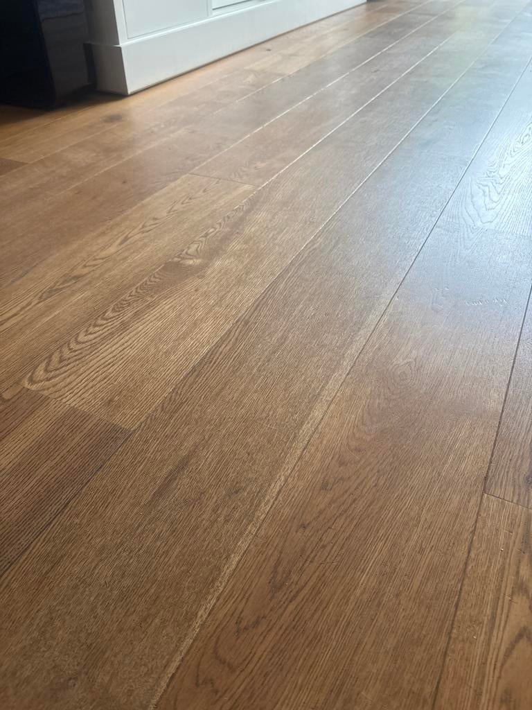 Prachtige eikenhouten parketvloer - Zo goed als nieuw, Bruin, Zo goed als nieuw, 10 tot 25 m², Ophalen