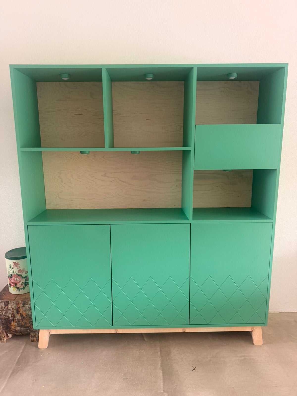 Maatwerkkast gegrond MDF (dus overschilderbaar), Ophalen, Gebruikt, 25 tot 50 cm, 150 tot 200 cm