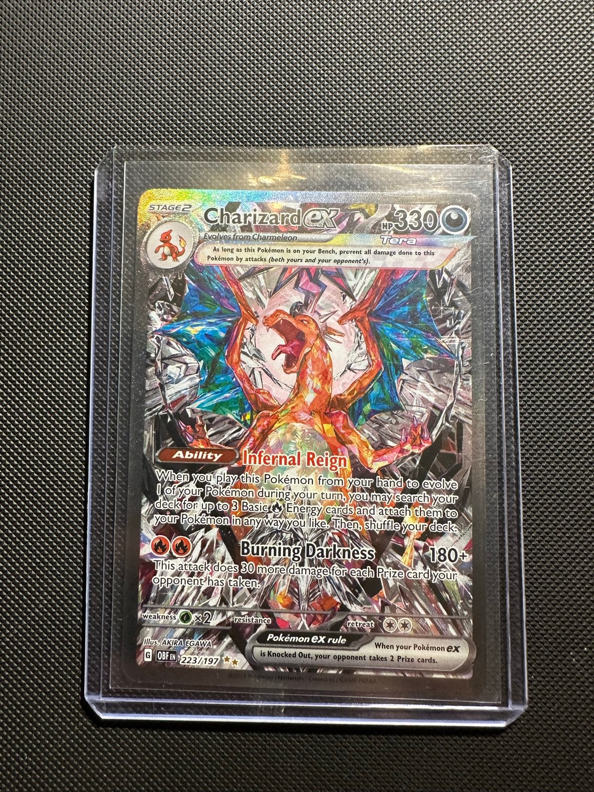 Charizard ex 223/197, Ophalen, Nieuw, Losse kaart, Foil
