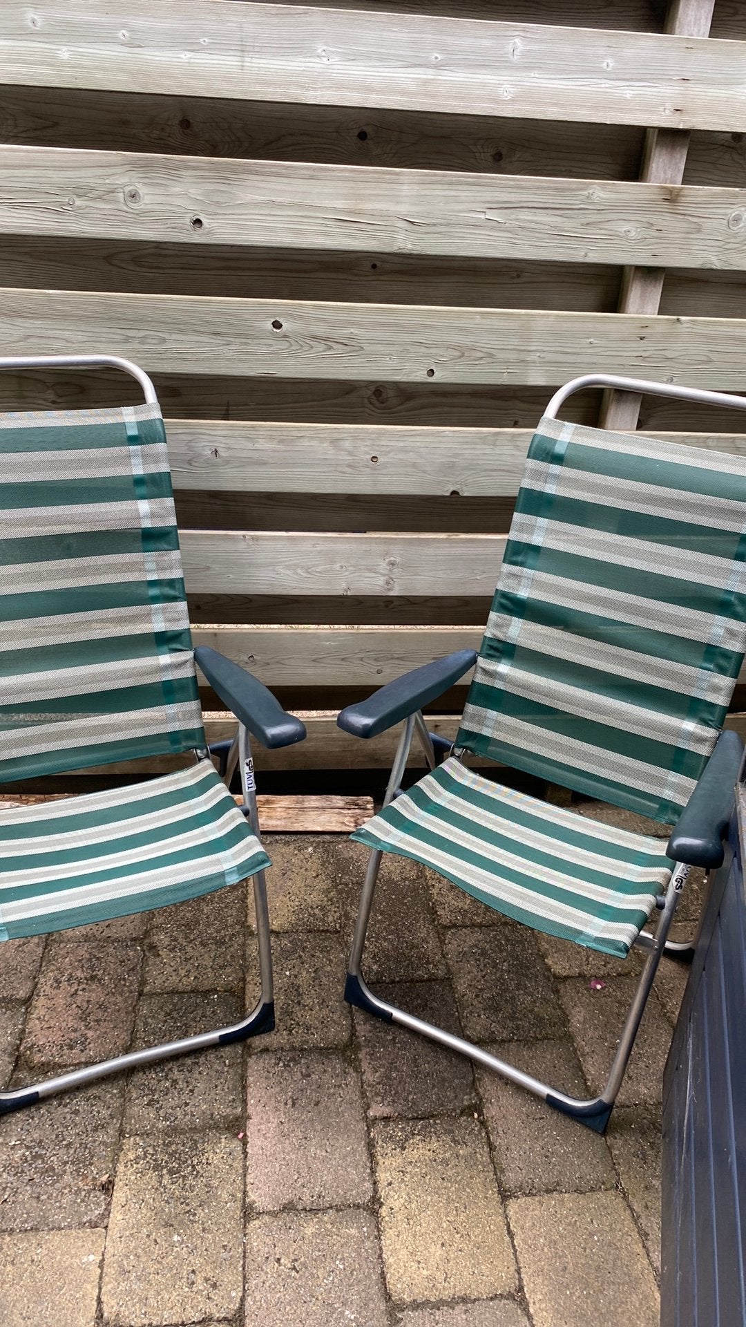 Twee lichtgewichte stoelen, Caravans en Kamperen, Ophalen of Verzenden, Zo goed als nieuw, Campingstoel