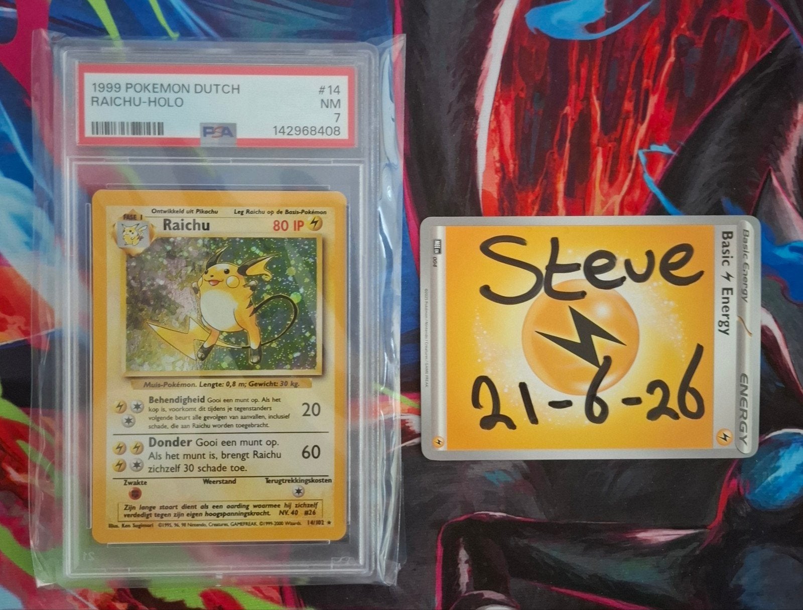 Raichu #14 (dutch) psa 7, Hobby en Vrije tijd, Verzamelkaartspellen | Pokémon, Ophalen of Verzenden, Zo goed als nieuw