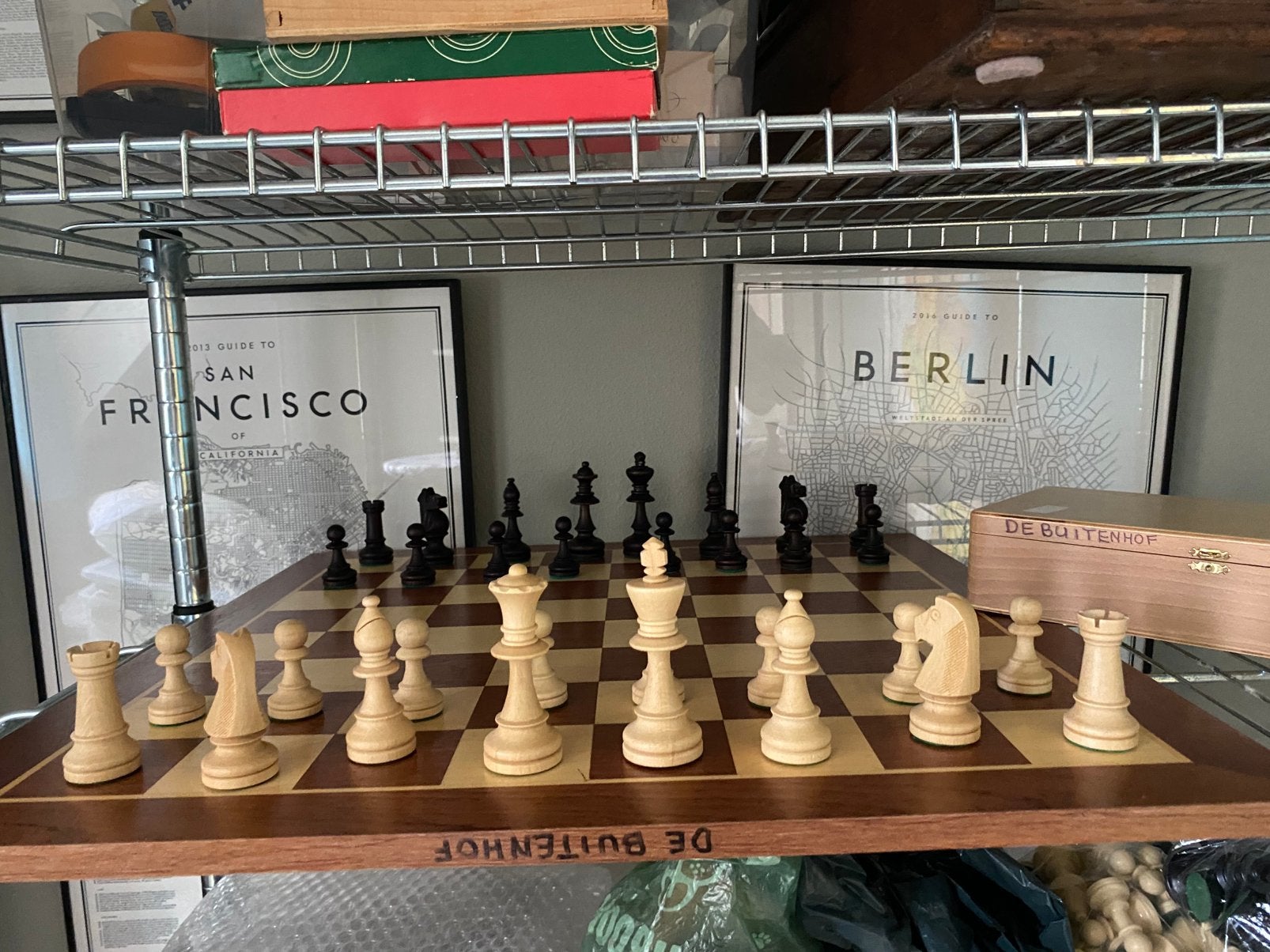 Groot houten schaakspel, Ophalen of Verzenden, Nieuw