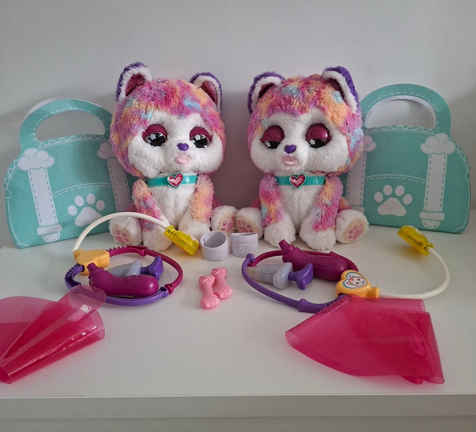 VTech Interactieve Puppy's met Accessoires - Set van 2, Ophalen of Verzenden, Zo goed als nieuw, Jongen of Meisje