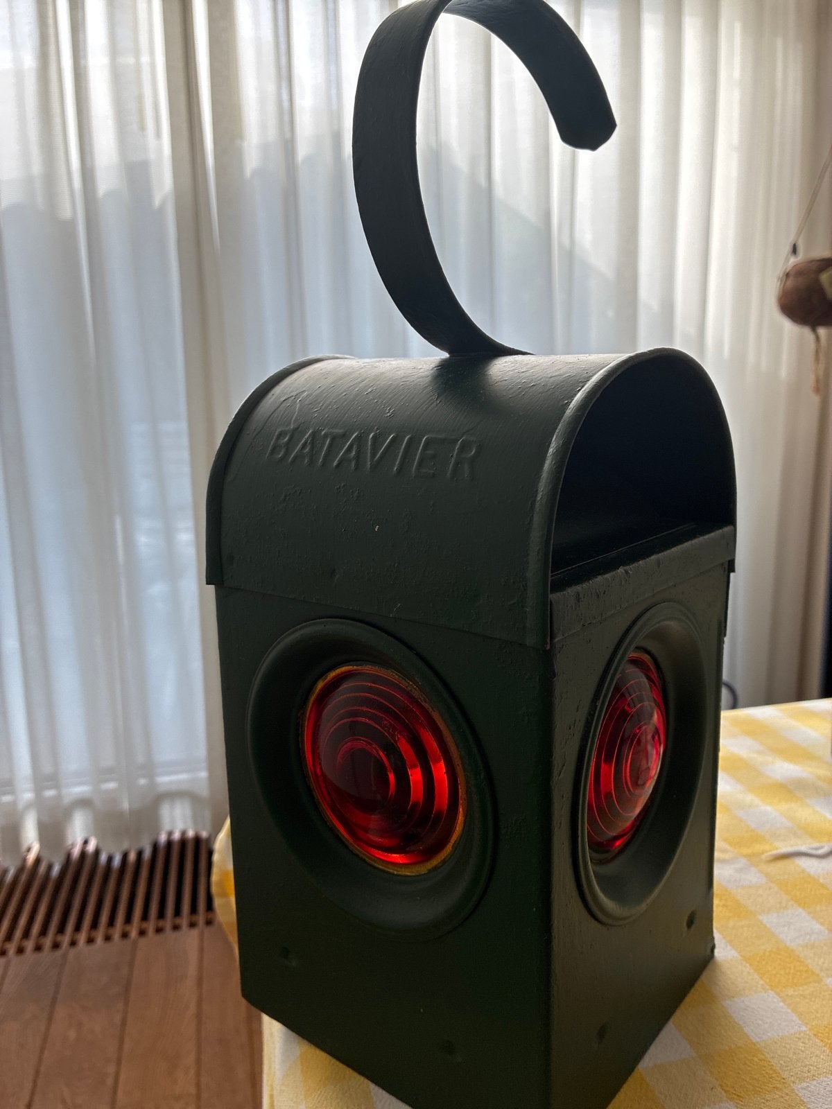 Antieke Batavier spoorweglamp / seinlamp, Ophalen