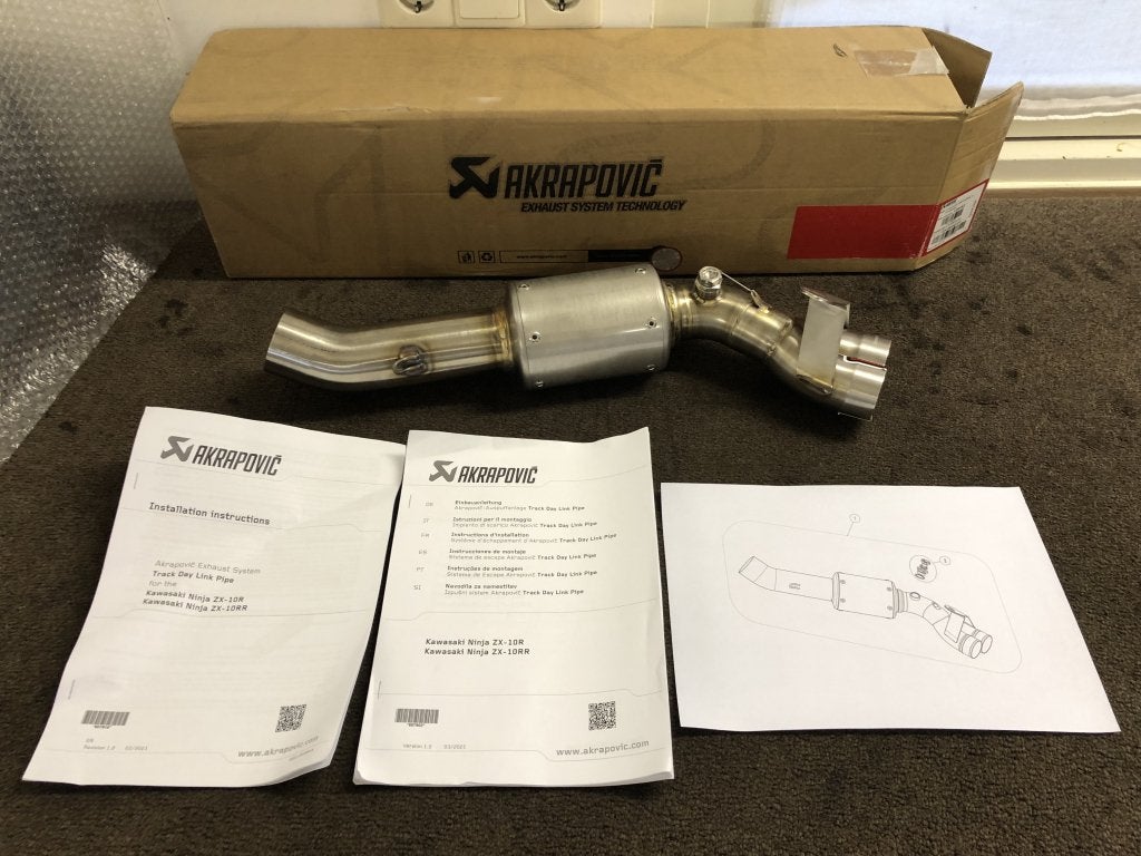 Akrapovic Track Day linkpijp Kawasaki ZX10R ZX10RR 2021-2023, Malo Hudo 8a, Ivan?na Gorica, 1295, SI, Verzenden, Nieuw, Media@akrapovic.com