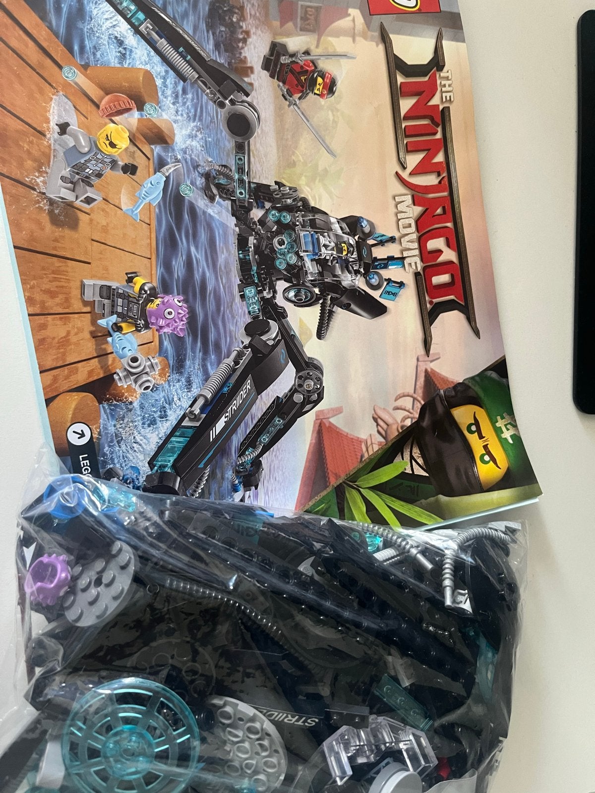 LEGO Ninjago Movie Water Strider 70611 - Zonder doos, Ophalen of Verzenden, Zo goed als nieuw, Overige merken