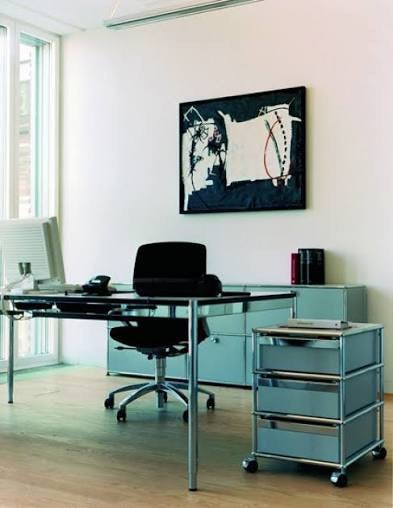 USM bureau Plus Haller Pearl Grey 150x75x75, Huis en Inrichting, Ophalen, 150 cm, Zo goed als nieuw, Industrieel