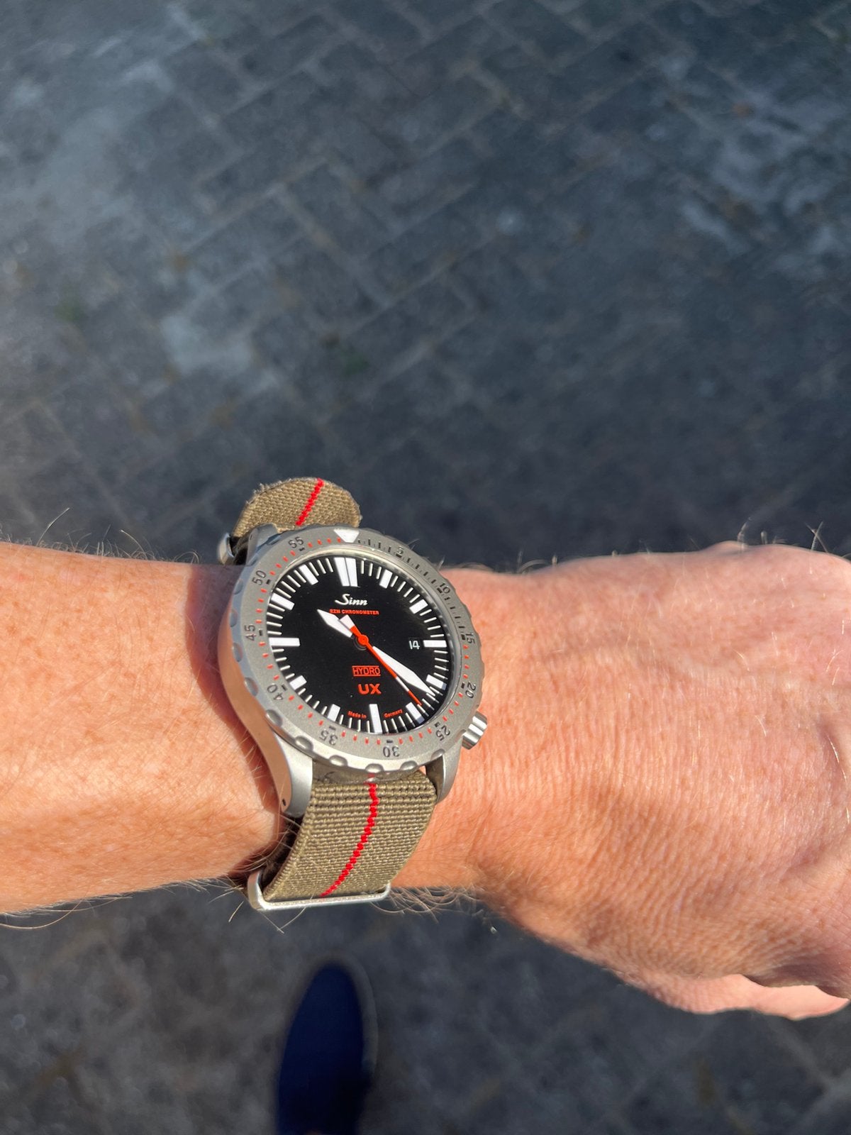 Sinn UX full set, Sieraden, Tassen en Uiterlijk, Horloges | Heren, Staal, Staal, Polshorloge, Zo goed als nieuw