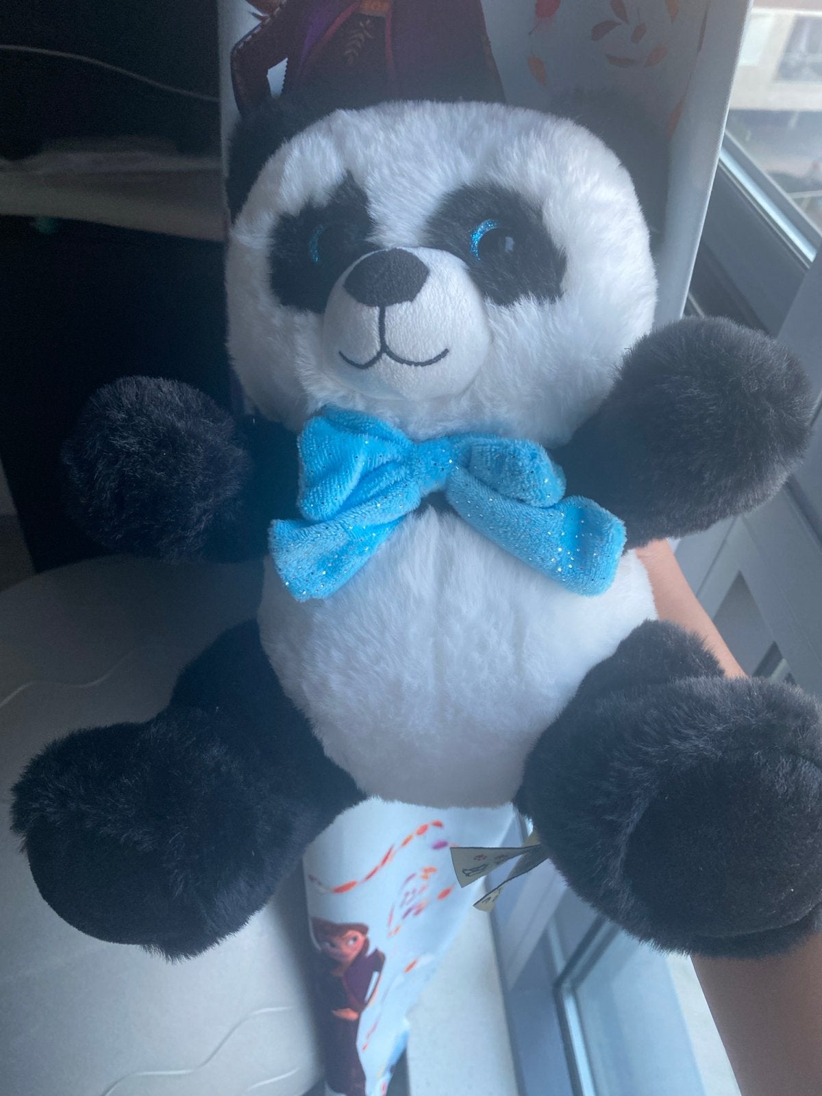 Leuke panda knuffel zoekt nieuw huis, Ophalen, Overige typen, Zwart, Zo goed als nieuw