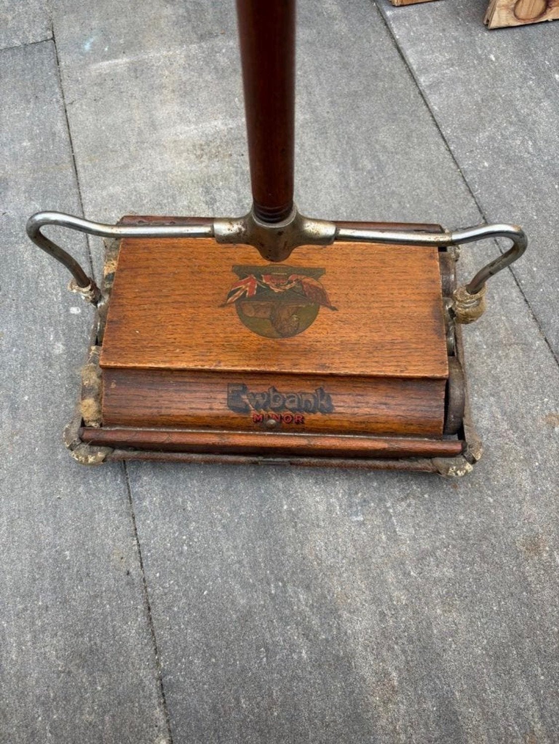 Antieke Ebanks tapijt/rolveger - Decoratief en functioneel, Ophalen of Verzenden