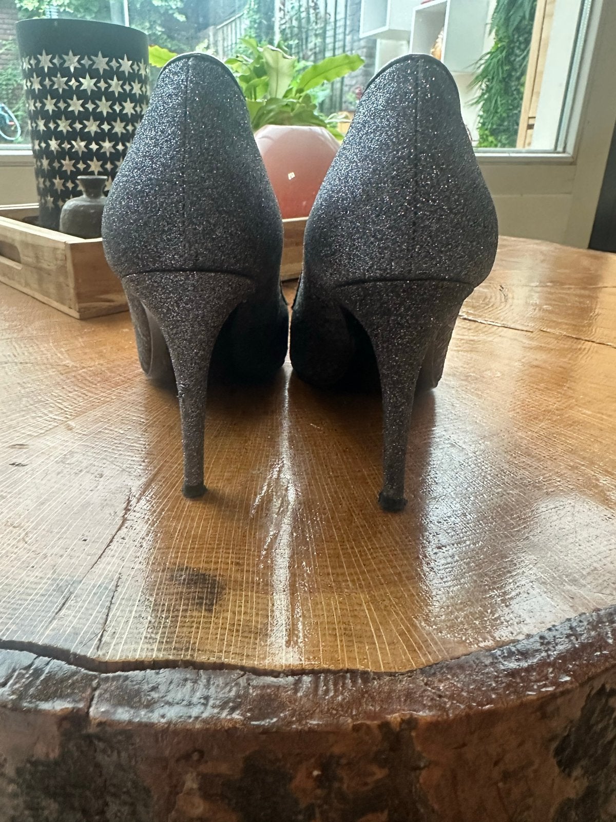 Pollini Pumps met Glitter en 8cm Hak, Pumps, Overige kleuren, Ophalen of Verzenden, Zo goed als nieuw