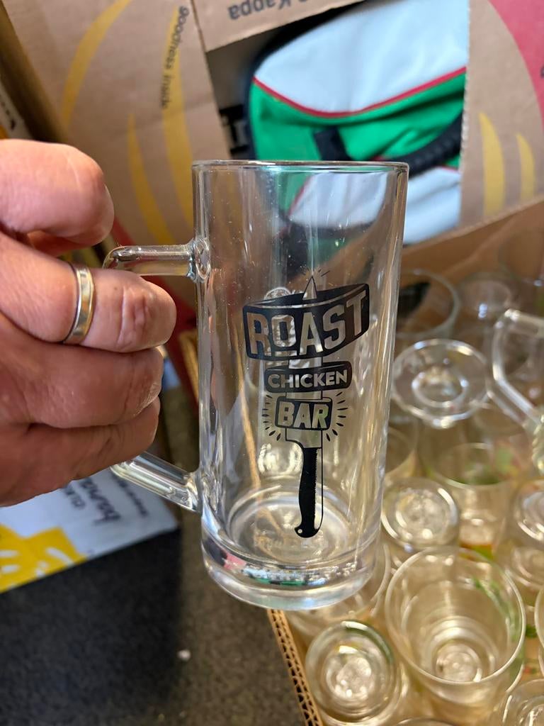 Grolsch pul glas dubbeldruk, Ophalen, Zo goed als nieuw, Pul(len), Grolsch
