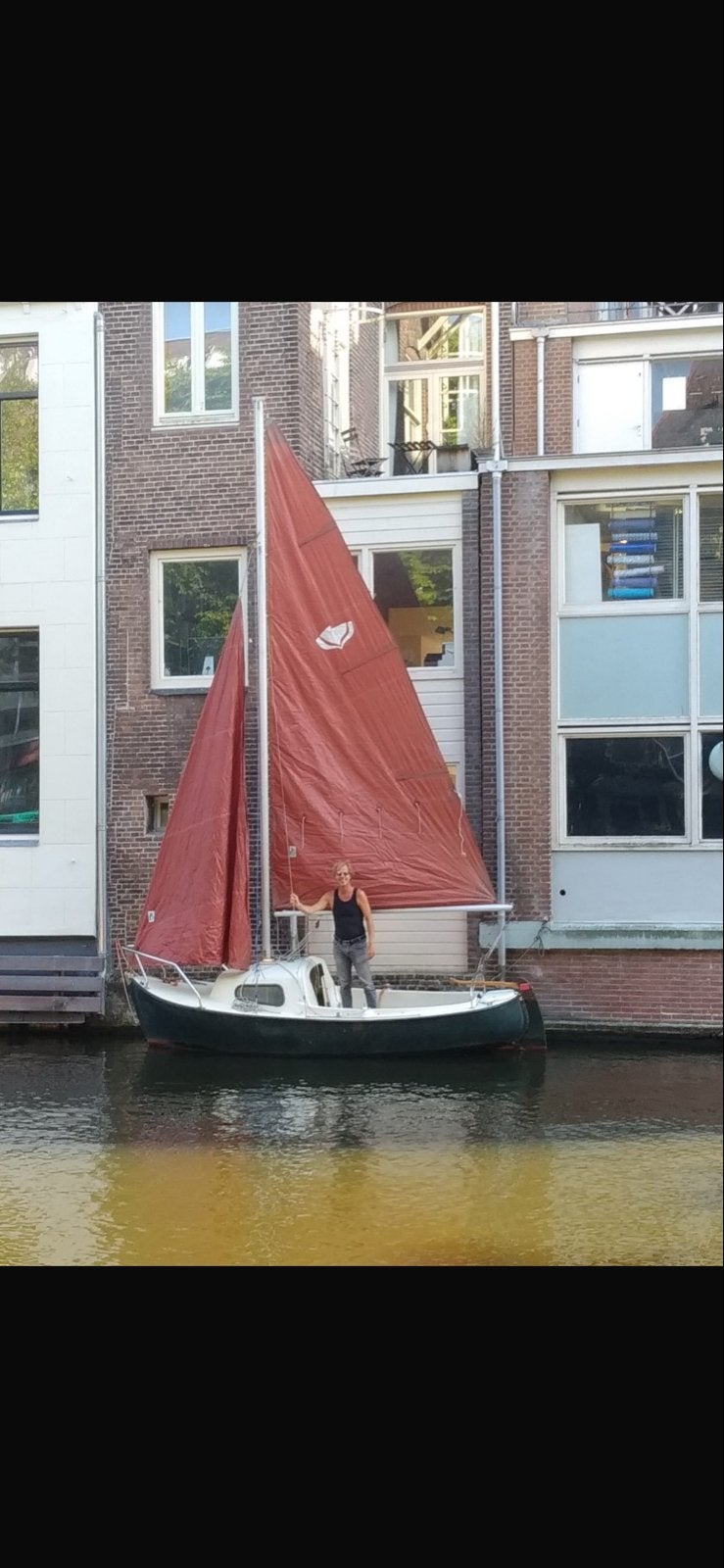 Zeilbootje met kajuit, Watersport en Boten, Kajuitzeilboten en Zeiljachten, Overige merken, Gebruikt, 1.00 - 1.50 meter, 4 pk