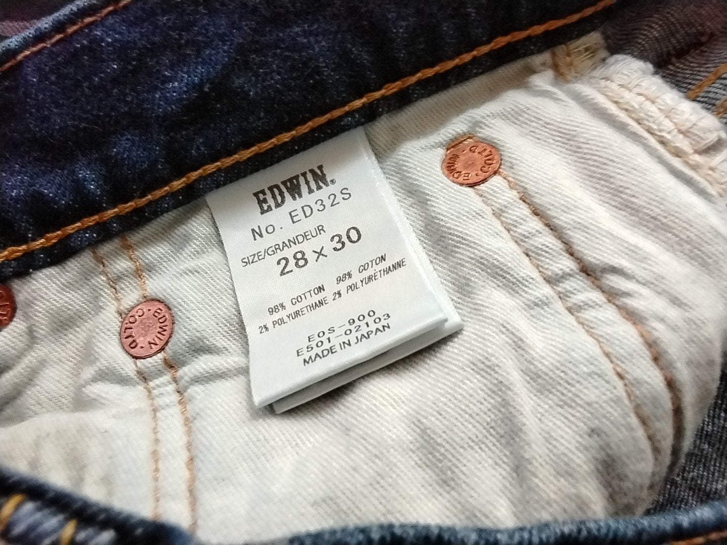 Edwin jeans bijna nieuw, Ophalen of Verzenden, Zo goed als nieuw, Blauw, W28 - W29 (confectie 36)