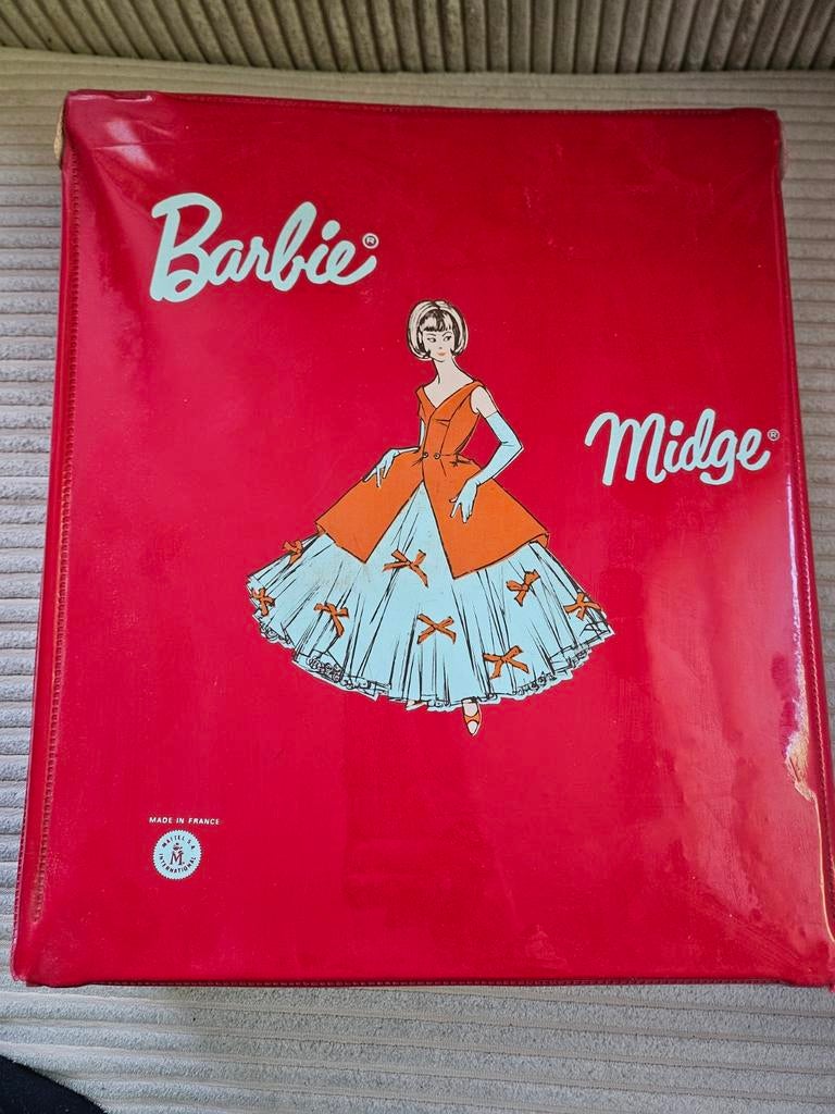 Vintage Barbie Midge Koffer - Made in France, Verzamelen, Ophalen of Verzenden, Gebruikt