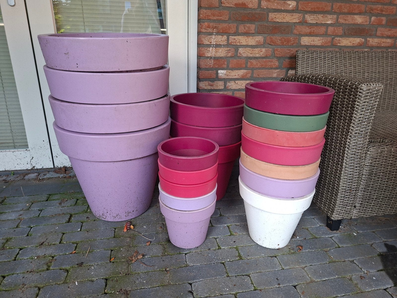 Elho plantenbakken, diverse maten, Ophalen, Kunststof, Gebruikt, Minder dan 60 cm
