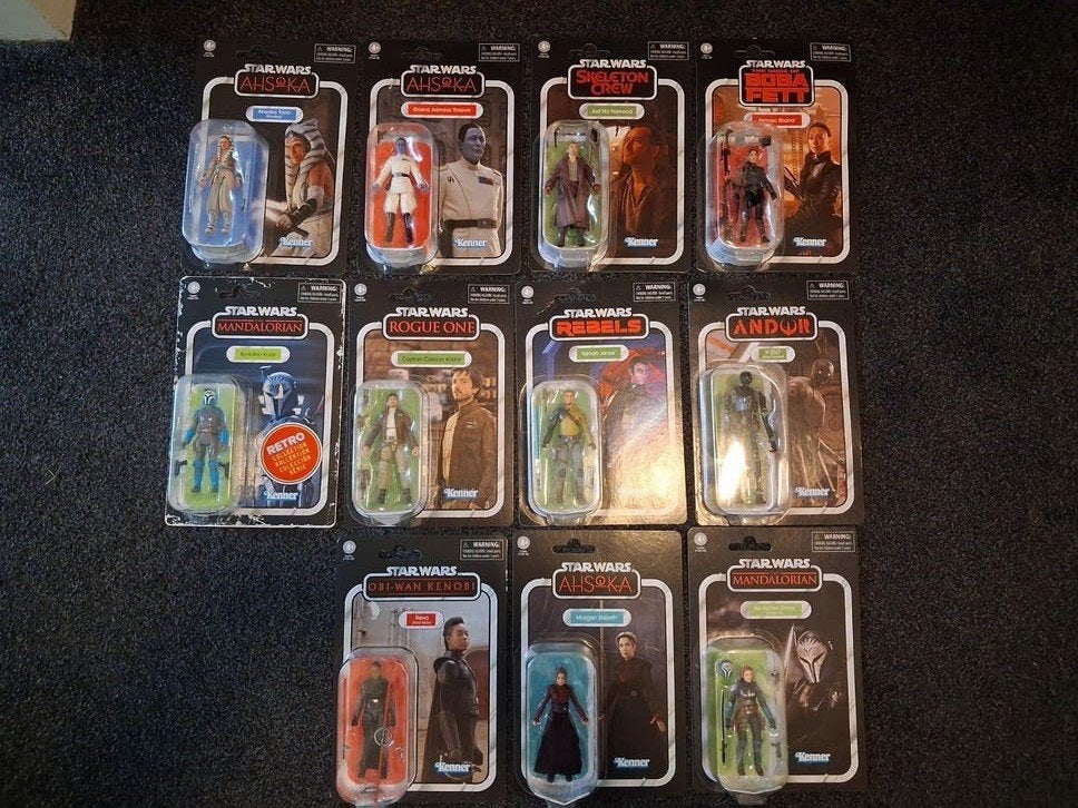 star wars retro actiefiguren 11x nieuw figuur, Ophalen of Verzenden, Nieuw