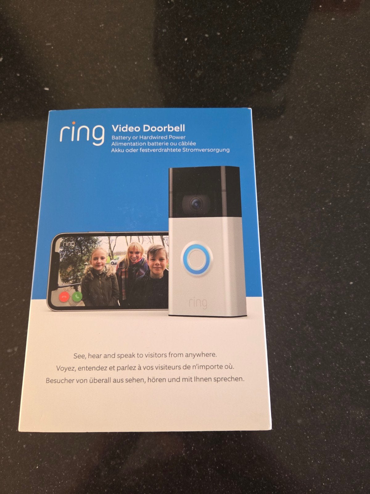 Ring Video Deurbel 2020 Wifi Zilver - Nieuw in doos, Ophalen of Verzenden, Ingebouwde camera, Nieuw, Draadloos