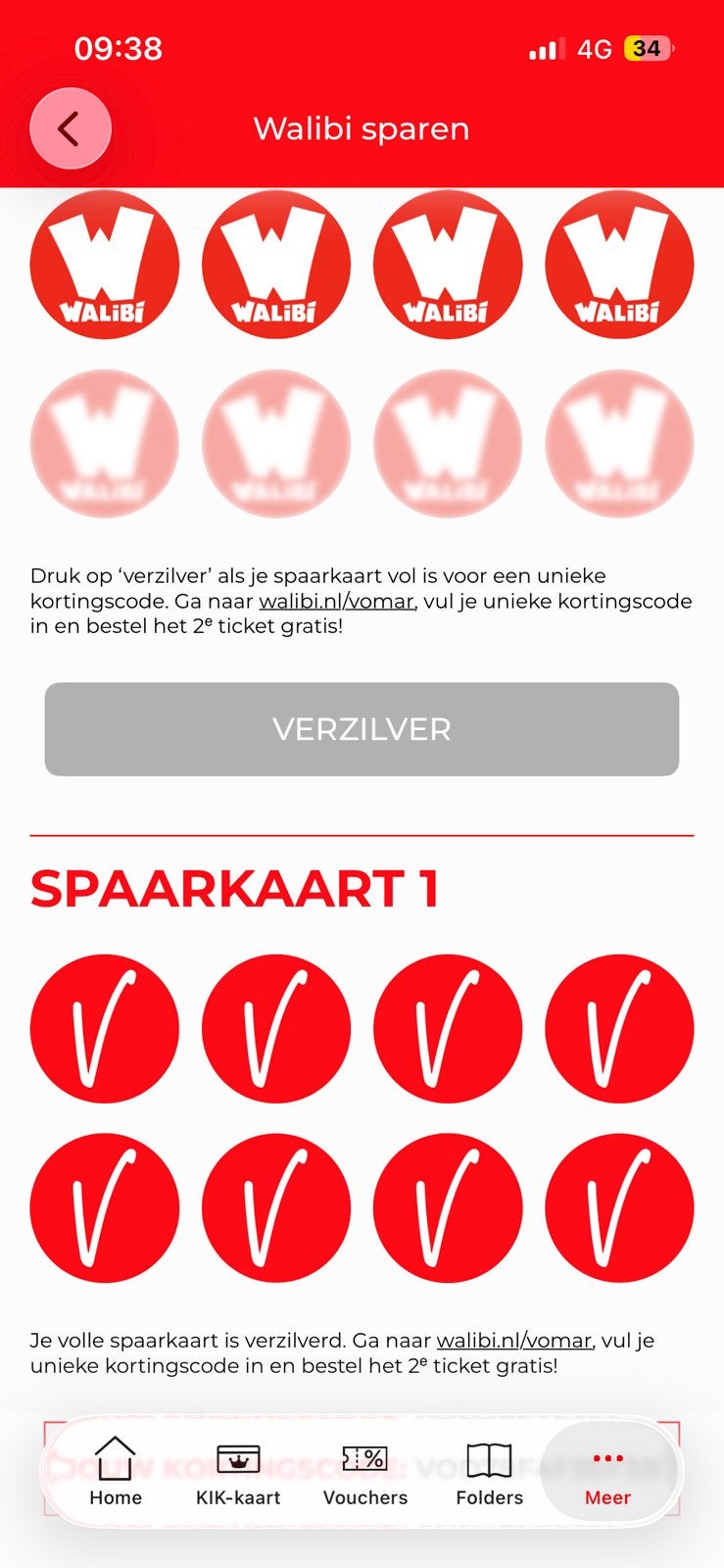 Walibi code voor tweede ticket gratis, Ophalen, Zegels, Bonnen of Punten