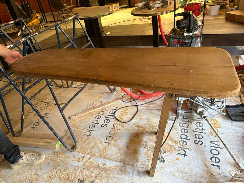 Brocante Vintage houten strijkplank, Ophalen of Verzenden