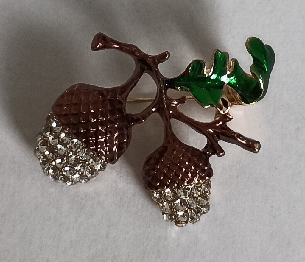 Eikels broche, Overige materialen, Overige kleuren, Minder dan 4 cm, Nieuw