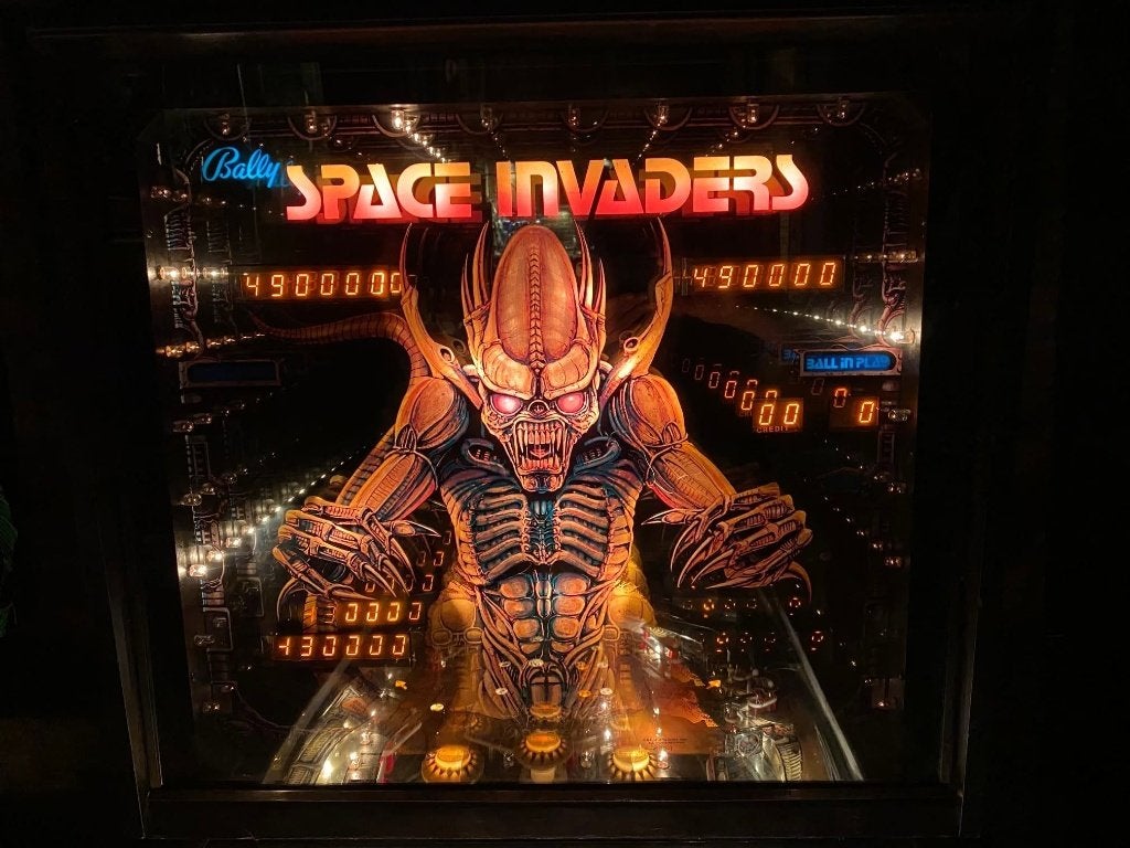 flipperkast space invaders, Ophalen of Verzenden, Gebruikt, Flipperkast