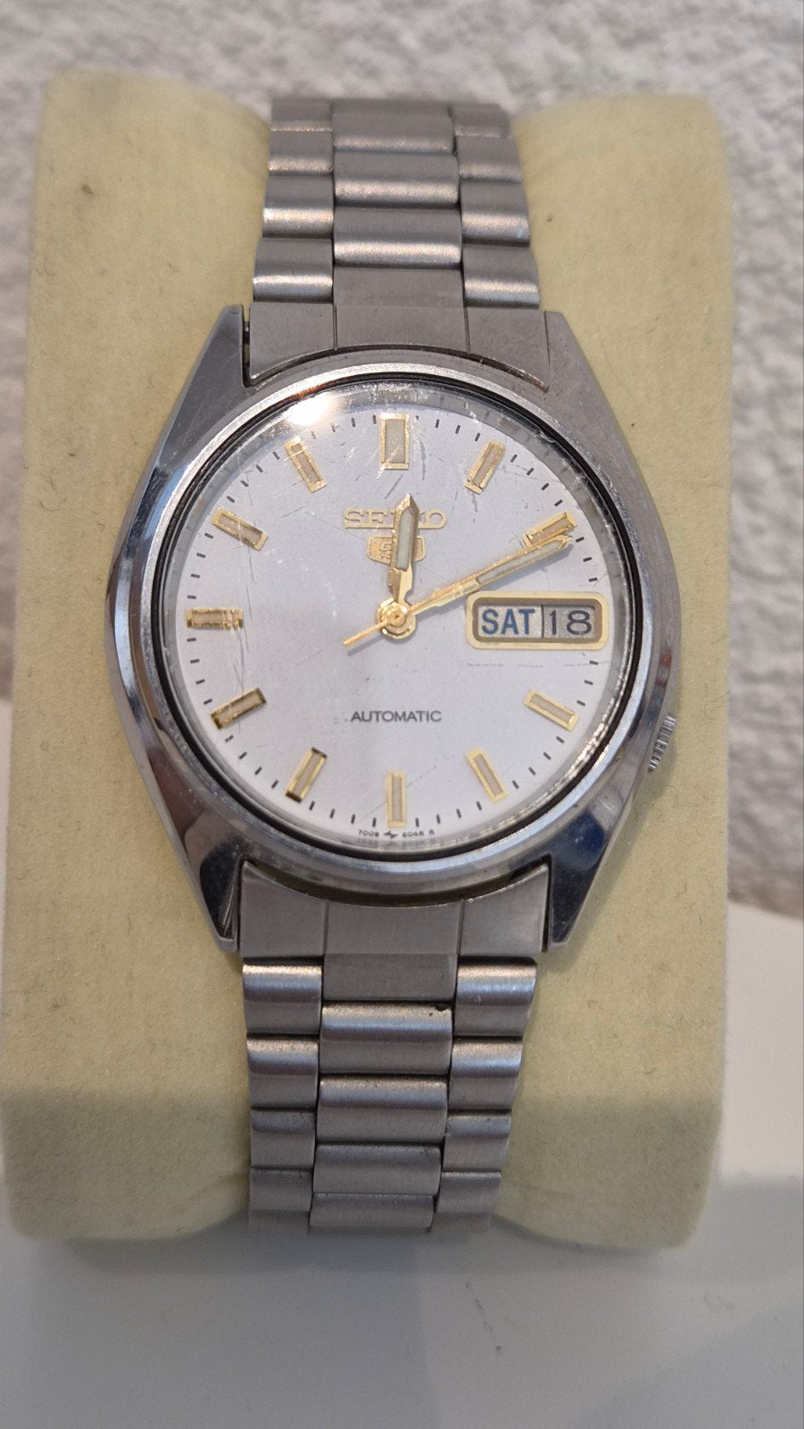 Seiko 5 automaat, Ophalen of Verzenden, Staal, Seiko, 1960 of later