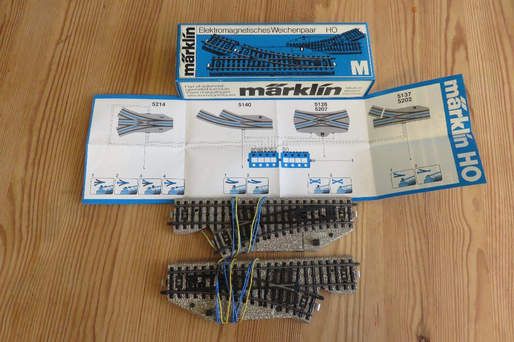 marklin wissels 5138-5139 voor m rails, Hobby en Vrije tijd, Wisselstroom, Rails, Ophalen of Verzenden, Märklin