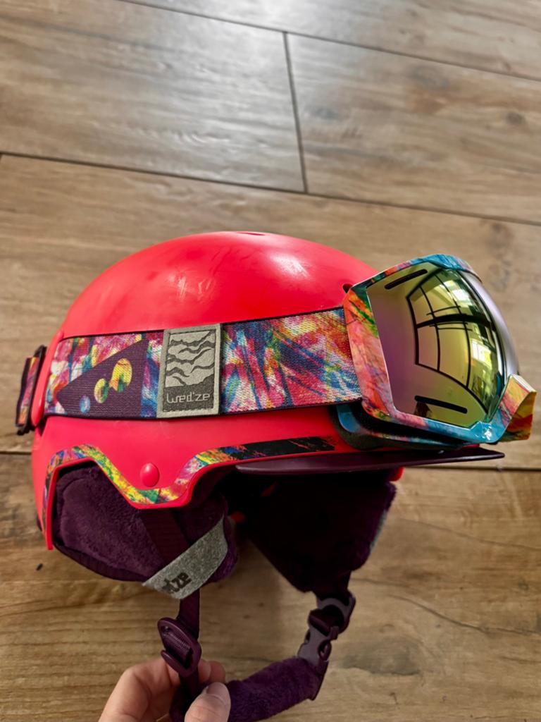 Skihelm met bril 53-56cm, Ophalen of Verzenden, Minder dan 100 cm, Overige typen, Overige merken