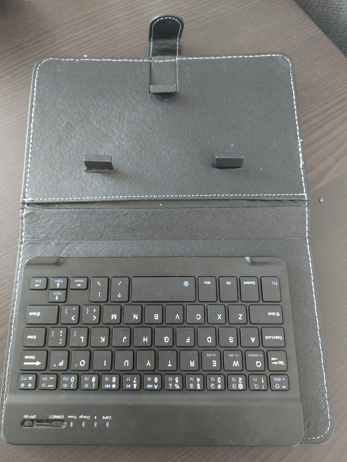 Draadloos toetsenbord met hoes voor tablet, Computers en Software, Gebruikt, Draadloze ontvanger, Onbekend, Ophalen of Verzenden