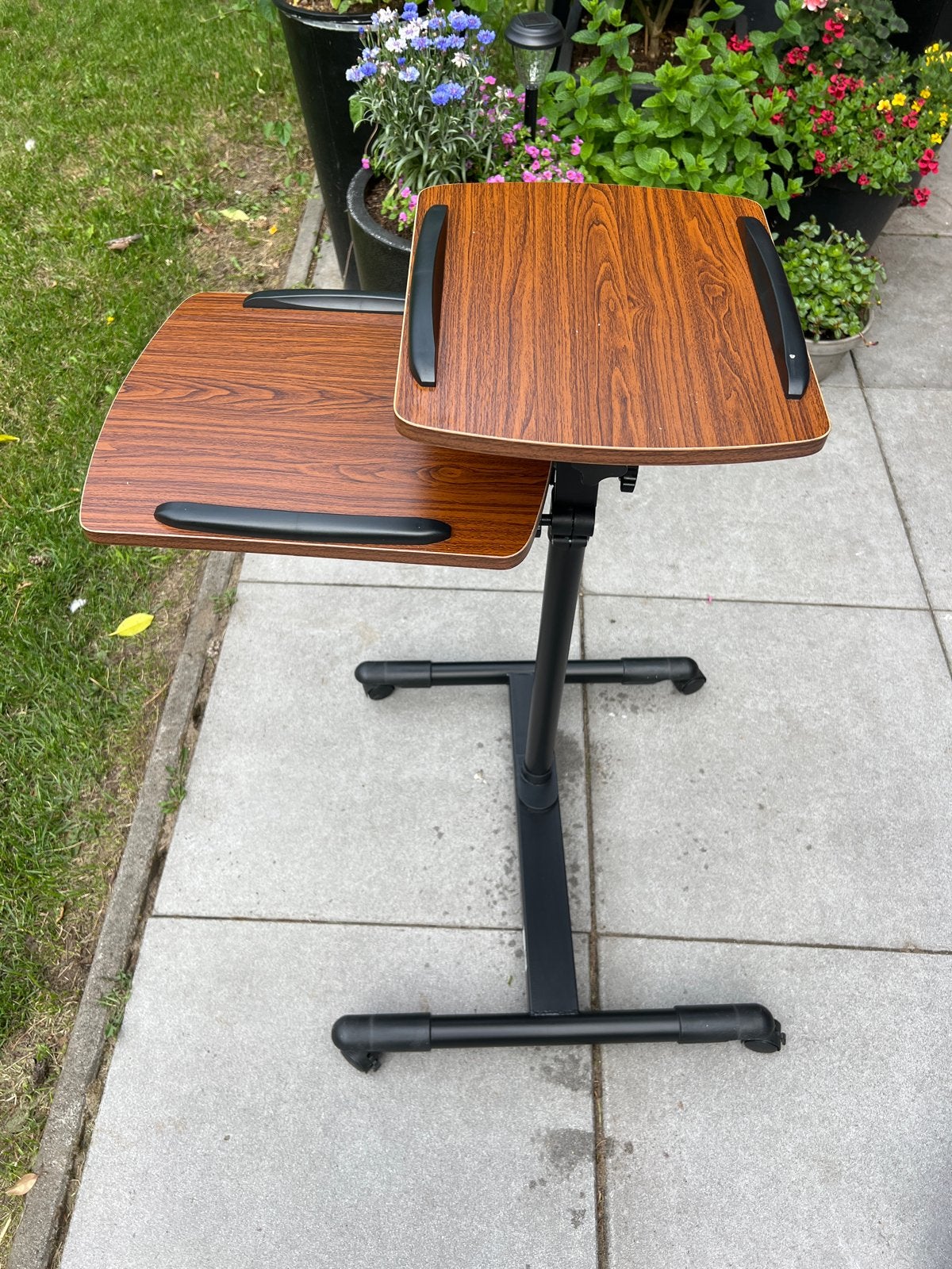 Verrijdbare Laptoptafel / Bijzettafel met Hoogteverstelling, Ophalen, Gebruikt, 55 tot 75 cm, 60 cm of meer