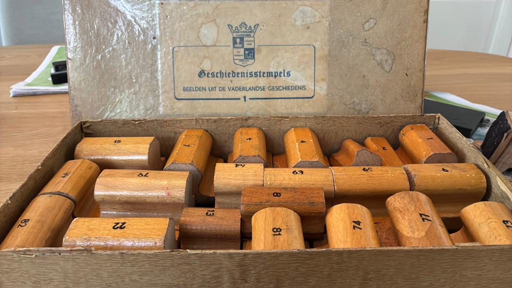 Vintage Houten stempel Set - Diverse Motieven, Ophalen of Verzenden, Gebruikt