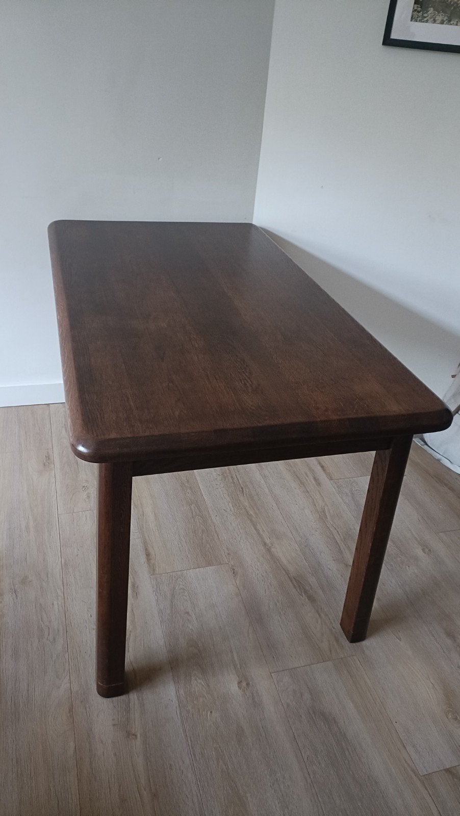 Uitschuifbare houten eettafel, Ophalen, Gebruikt, 50 tot 100 cm, Klassiek, Tijdloos