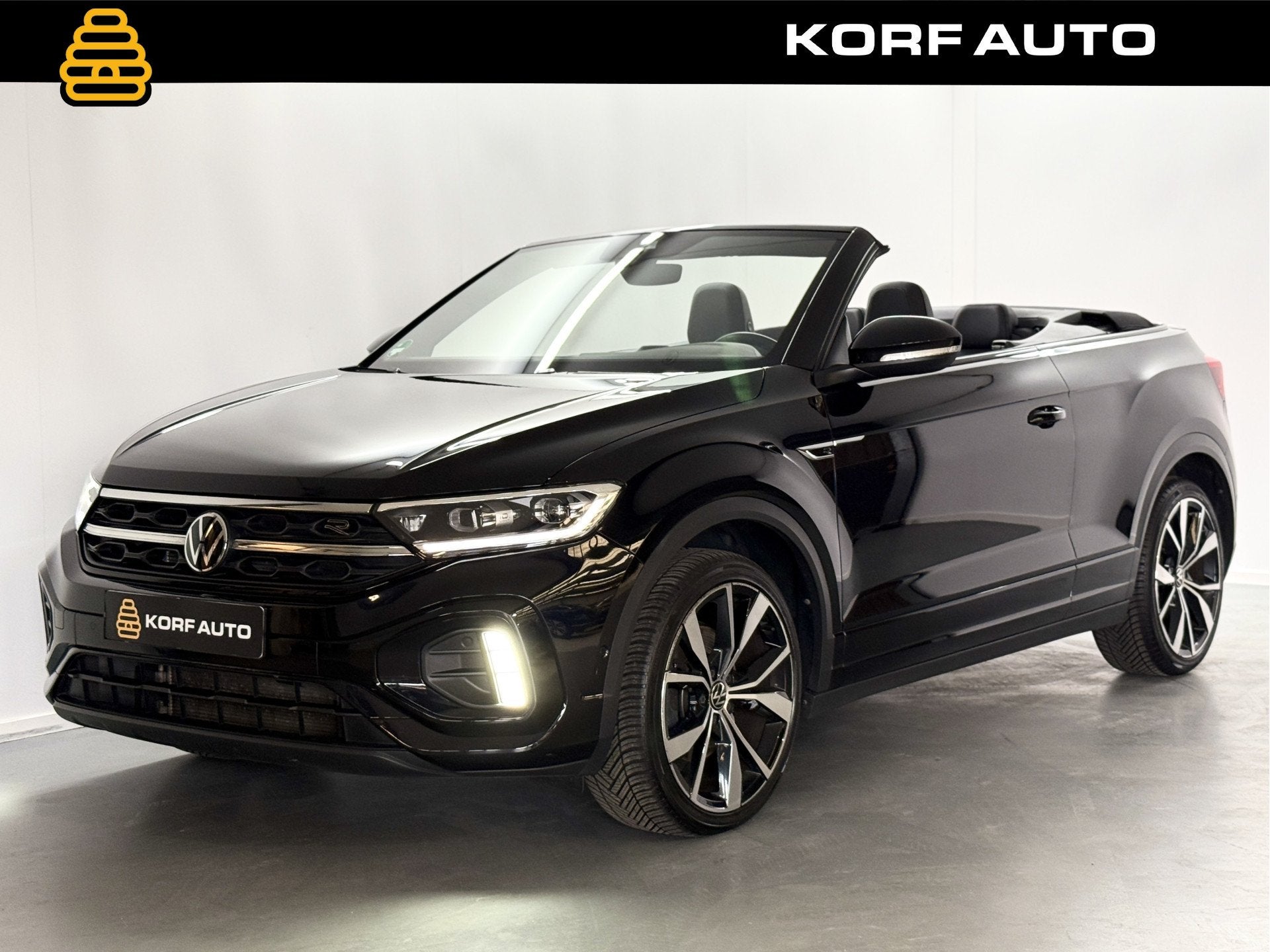 Volkswagen T-Roc Cabrio 1.5 TSI R-Line 150PK DSG | Virtual |, Auto's, Dealer onderhouden, 4 cilinders, Leder en Stof, Zwart