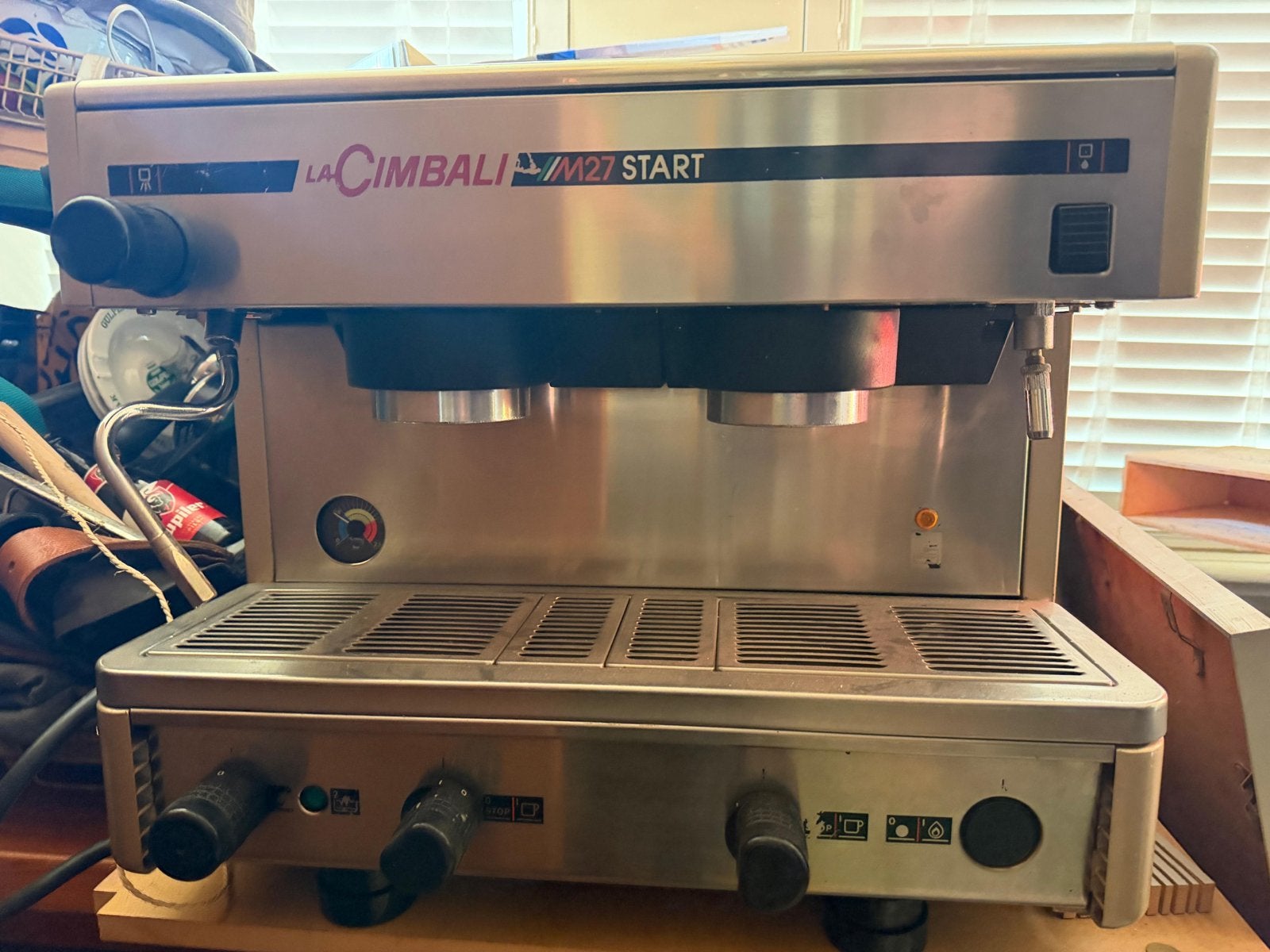La Cimbali M27 Start Espresso Apparaat - Professioneel, Gebruikt, Espresso apparaat, 10 kopjes of meer, Gemalen koffie