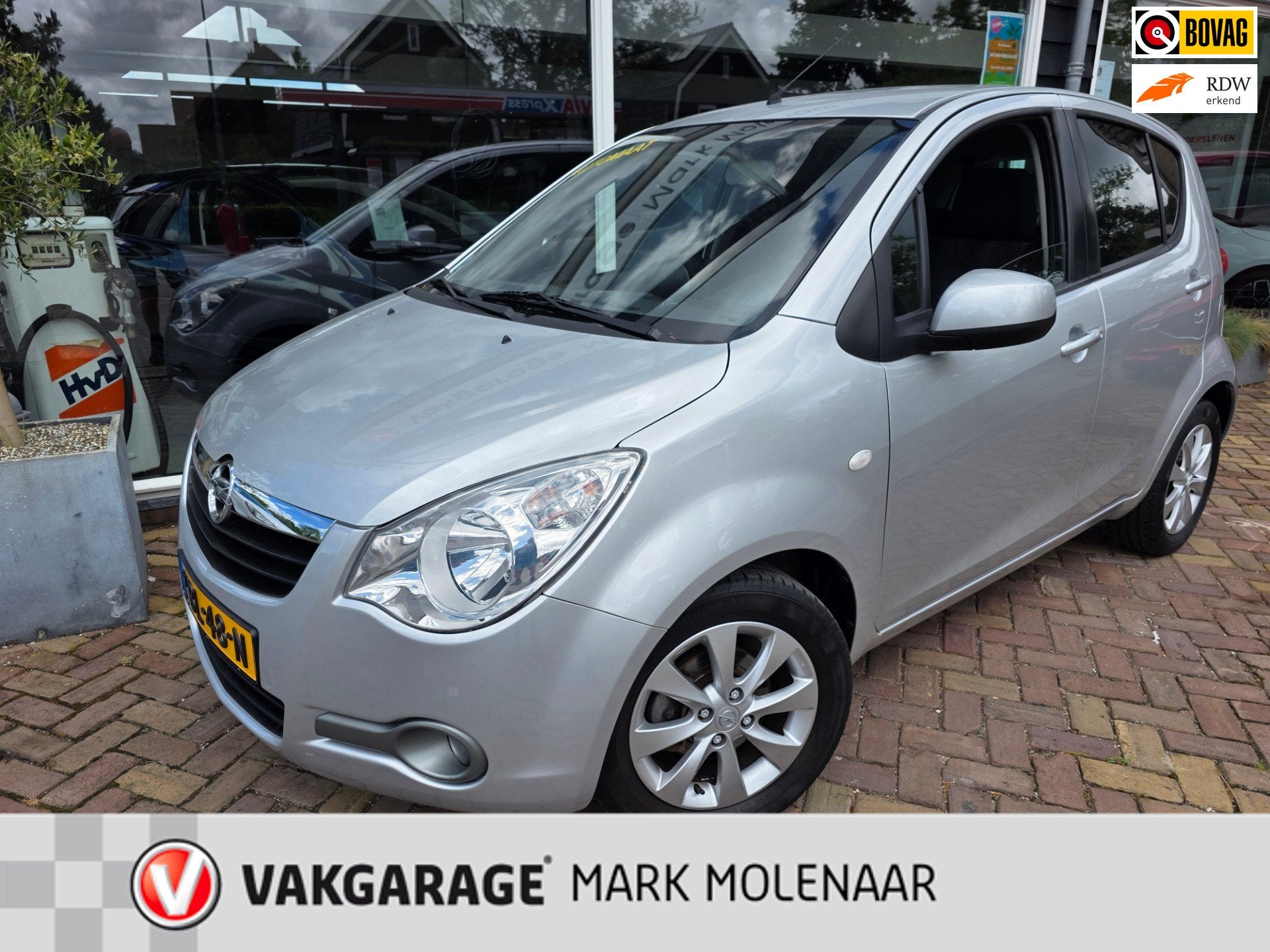 Opel AGILA 1.2 Editionautomaat,lage kmnette auto, Auto's, Gebruikt, 4 cilinders, Bedrijf, Metallic lak