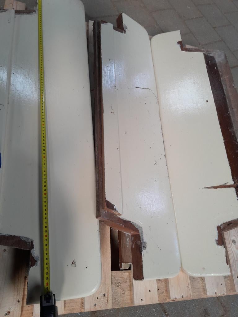 3 Hardhouten vensterbanken, Doe-het-zelf en Verbouw, Hout en Planken, Ophalen, Gebruikt, Eiken, Plank