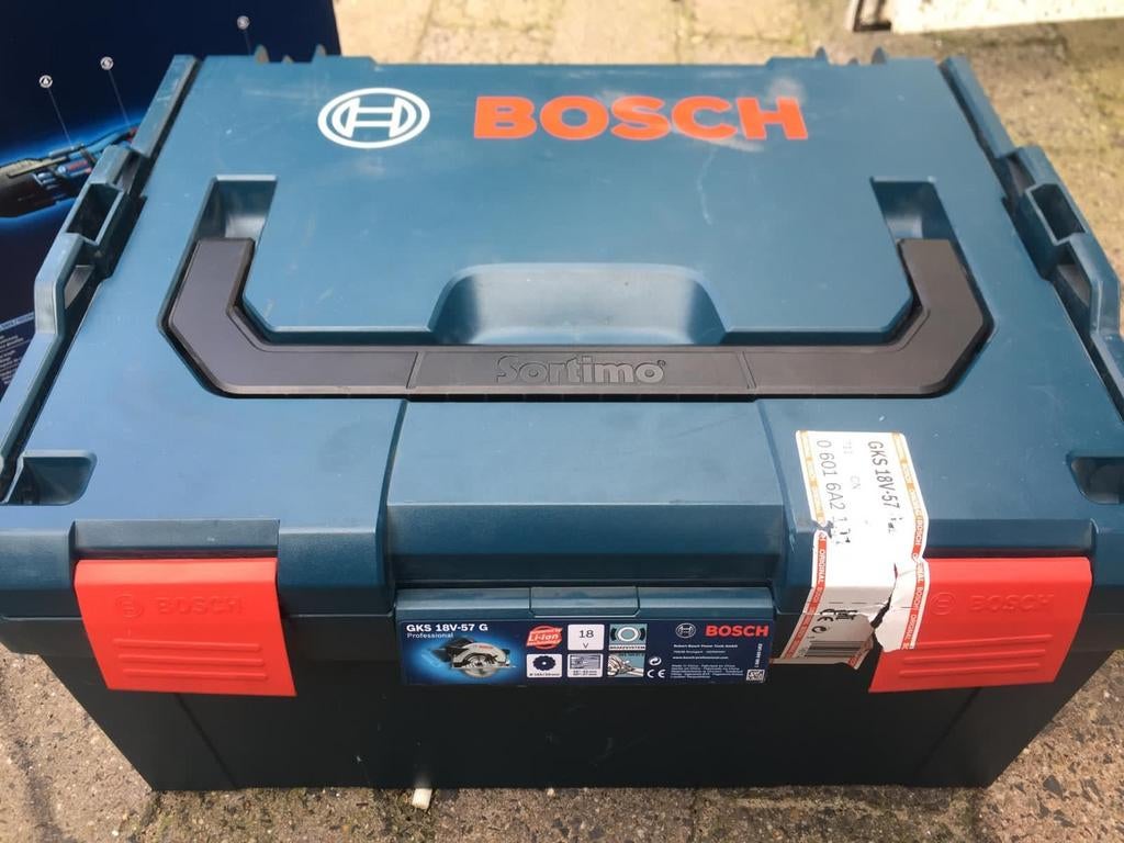 Bosch GKS 18V-57 G Professional Accu Cirkelzaag, Cirkelzaag, Ophalen of Verzenden, Zo goed als nieuw, 30 tot 70 mm