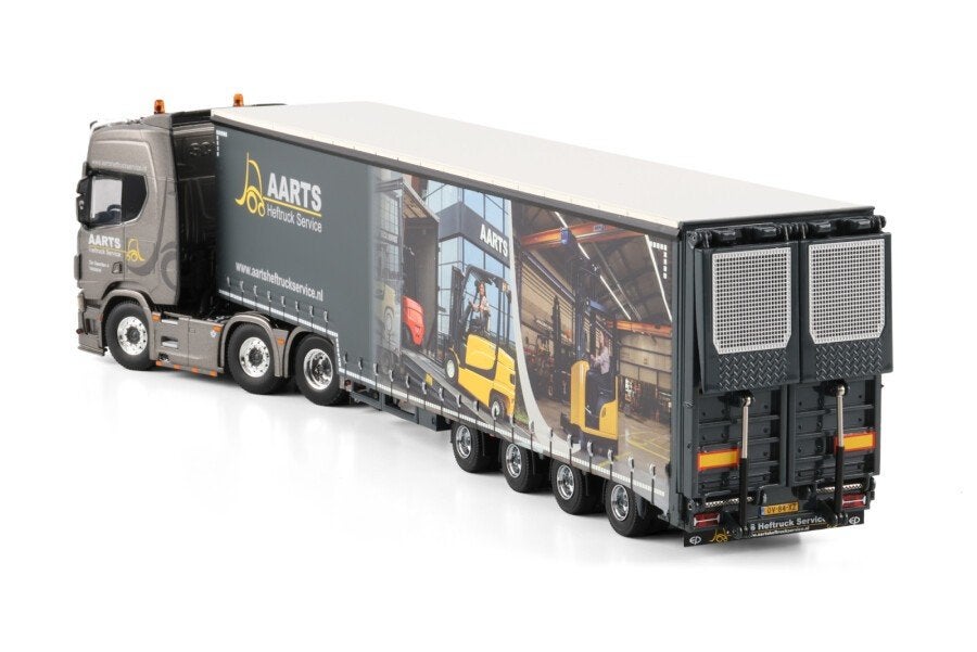 WSI  SCANIA R HIGHLINE SEMI WITH CURTAIN AND RAMPS AARTS, Ophalen of Verzenden, Nieuw, Bus of Vrachtwagen, Wsi