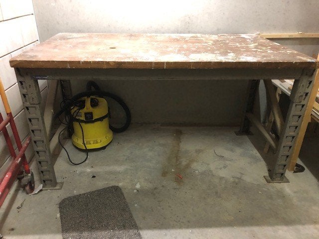 werkbank massief beuken, Ophalen, Gebruikt, 120 tot 170 cm