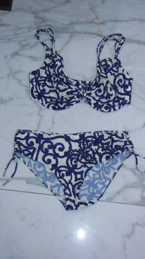 40e MARYAN MEHLHORN bikini paars offwhite, Ophalen of Verzenden, Zo goed als nieuw, Paars, Bikini