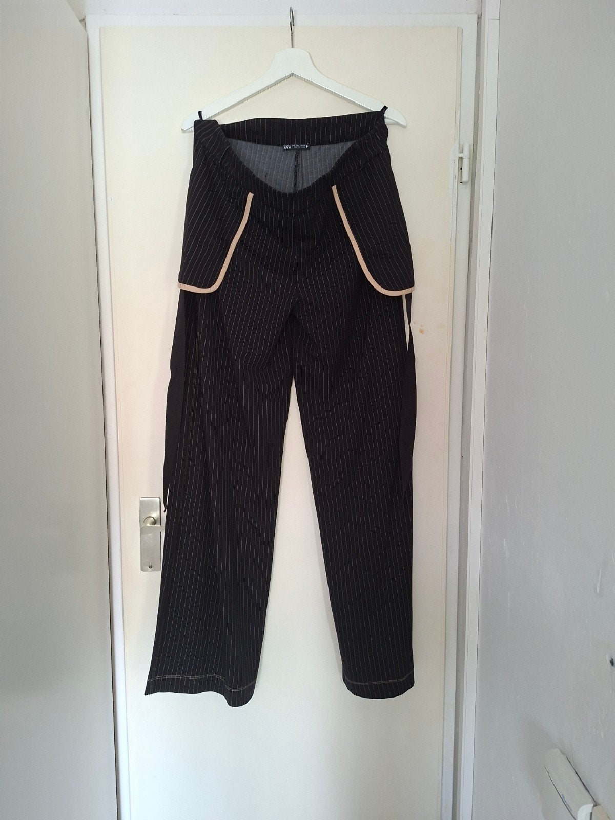 Zara gestreepte broek met wijde pijpen, Maat 42/44 (L), Nieuw, Ophalen of Verzenden, Lang